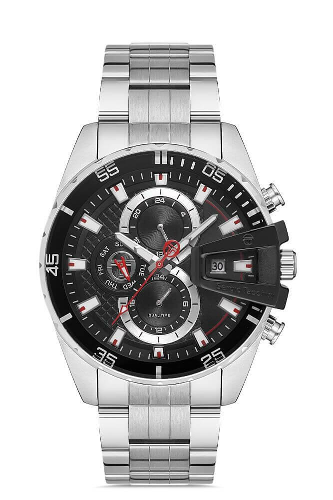Sergio Tacchini Steel Chrono Silver Men's Watch image 0