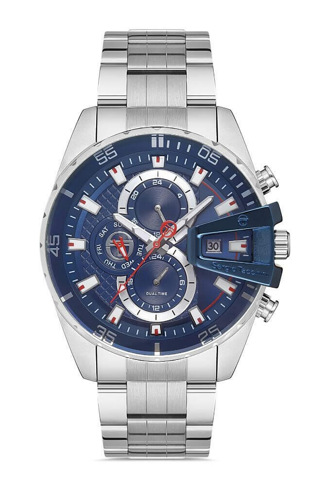Sergio Tacchini Steel Chrono Silver Men's Watch image 0