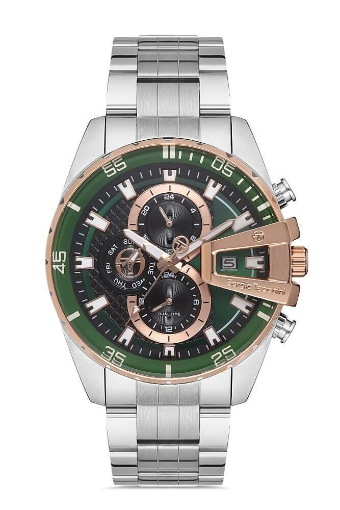 Sergio Tacchini Steel Chrono Silver Men's Watch image 0