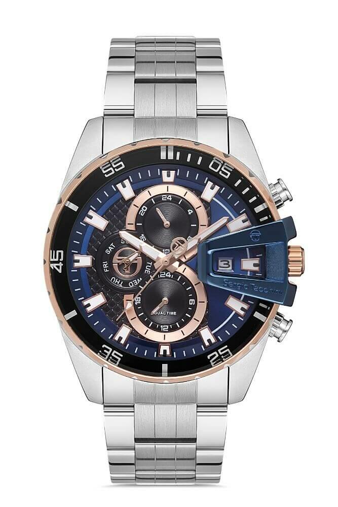 Sergio Tacchini Steel Chrono Silver Men's Watch image 0