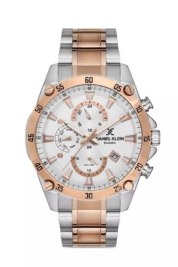 Daniel Klein Steel Chrono Two Tone Men's Watch image 0