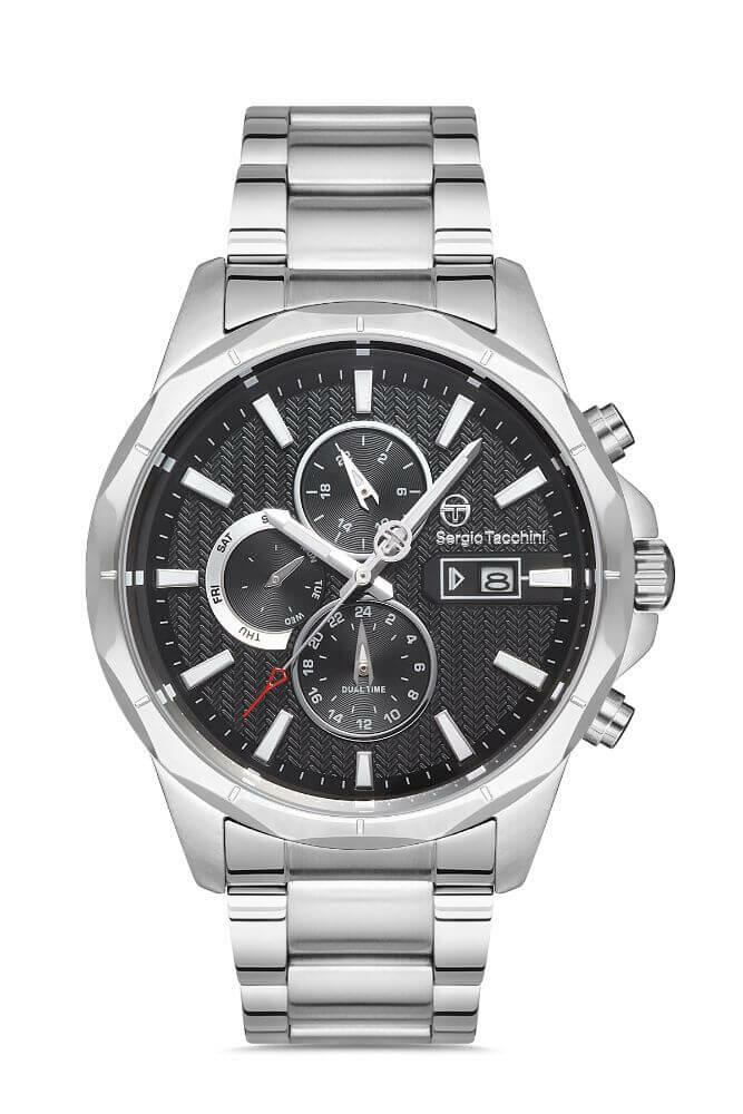 Sergio Tacchini Steel Chrono Silver Men's Watch image 0