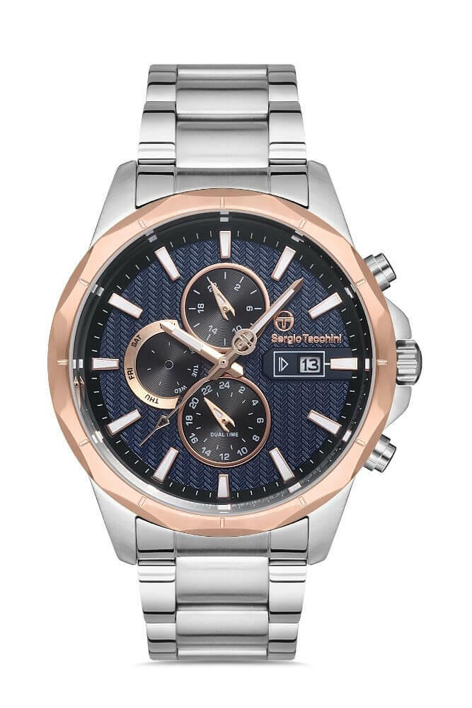 Sergio Tacchini Steel Chrono Silver Men's Watch image 0