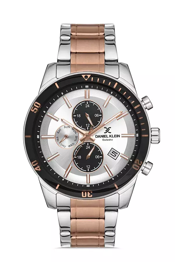 Daniel Klein Steel Chrono Two Tone Men&apos;s Watch image 0