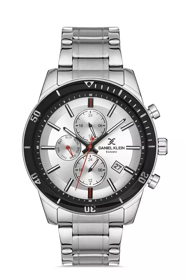 Daniel Klein Steel Chrono Silver Men&apos;s Watch image 0