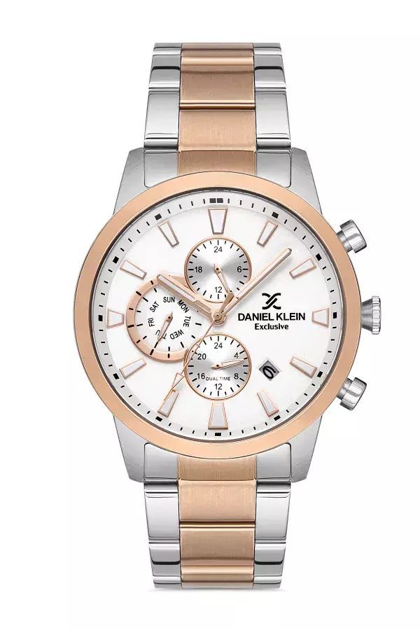 Daniel Klein Steel Chrono Two Tone Men's Watch image 0