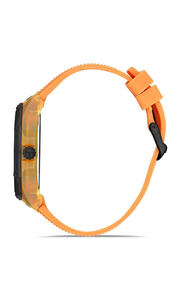 Sergio Tacchini Rubber Chrono Orange Men's Watch image 1