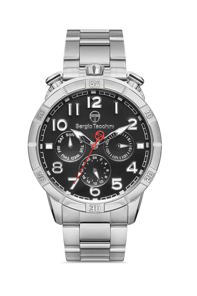 Sergio Tacchini Steel Chrono Silver Men's Watch image 0