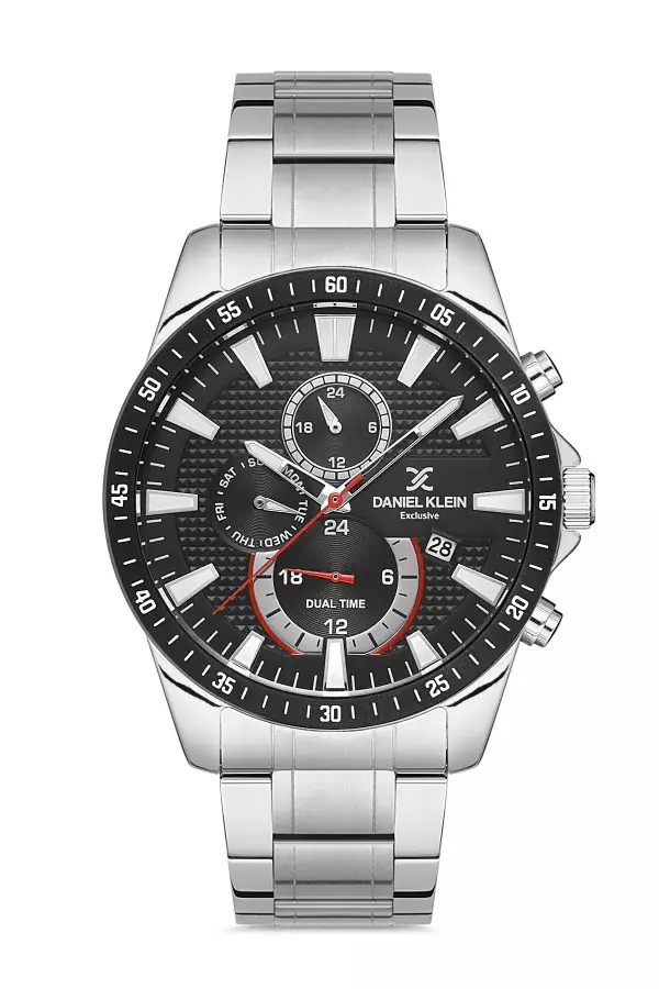 Daniel Klein Steel Chrono Silver Men's Watch image 0