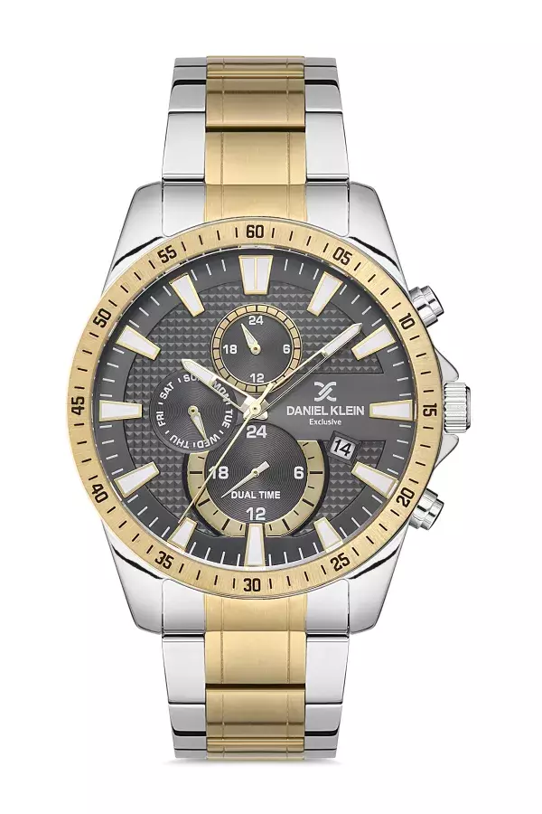 Daniel Klein Steel Chrono Two Tone Men's Watch image 0