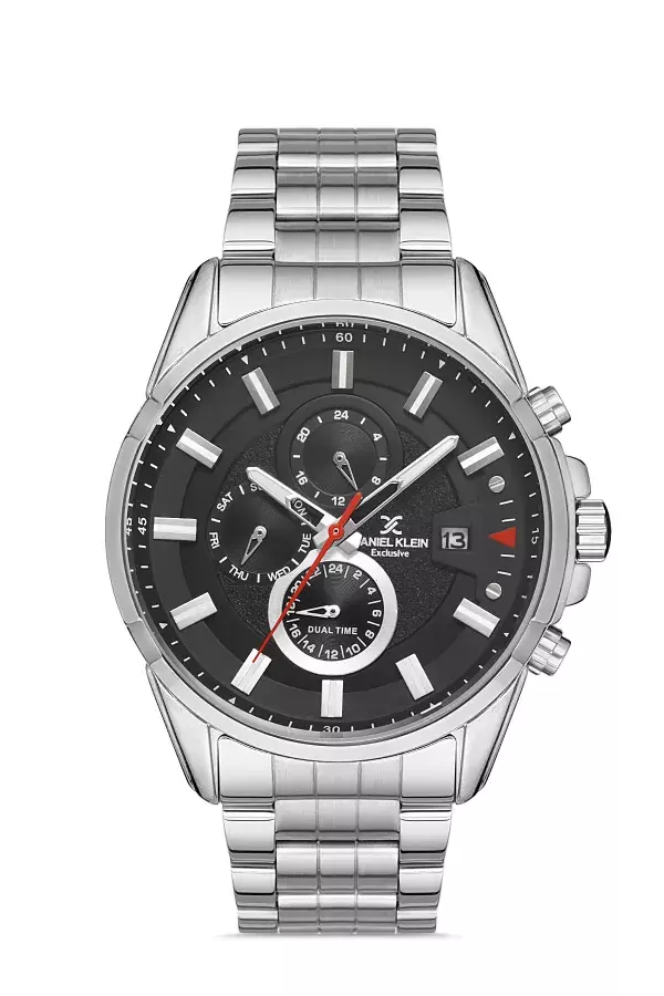 Daniel Klein Steel Chrono Silver Men's Watch image 0