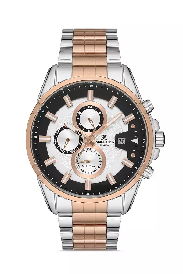 Daniel Klein Steel Chrono Two Tone Men's Watch image 0