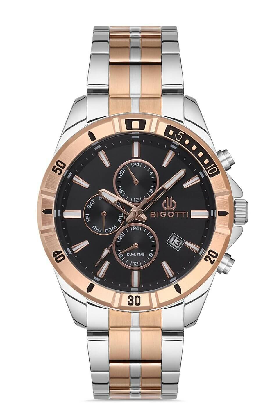 BIGOTTI Steel Chrono Two Tone Men's Watch image 0