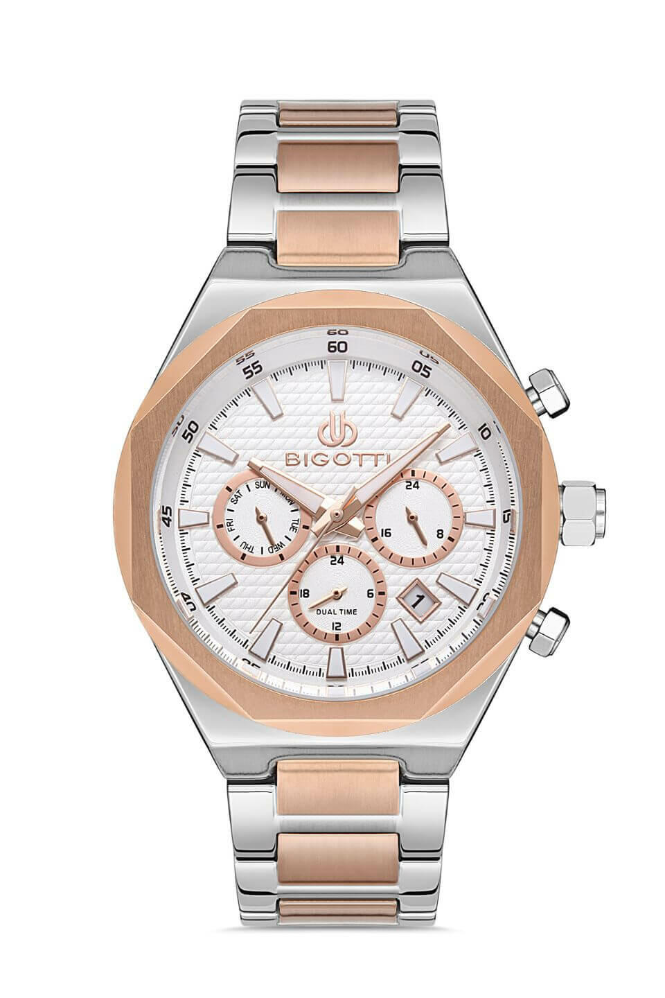 BIGOTTI Steel Chrono Two Tone Men&apos;s Watch image 0