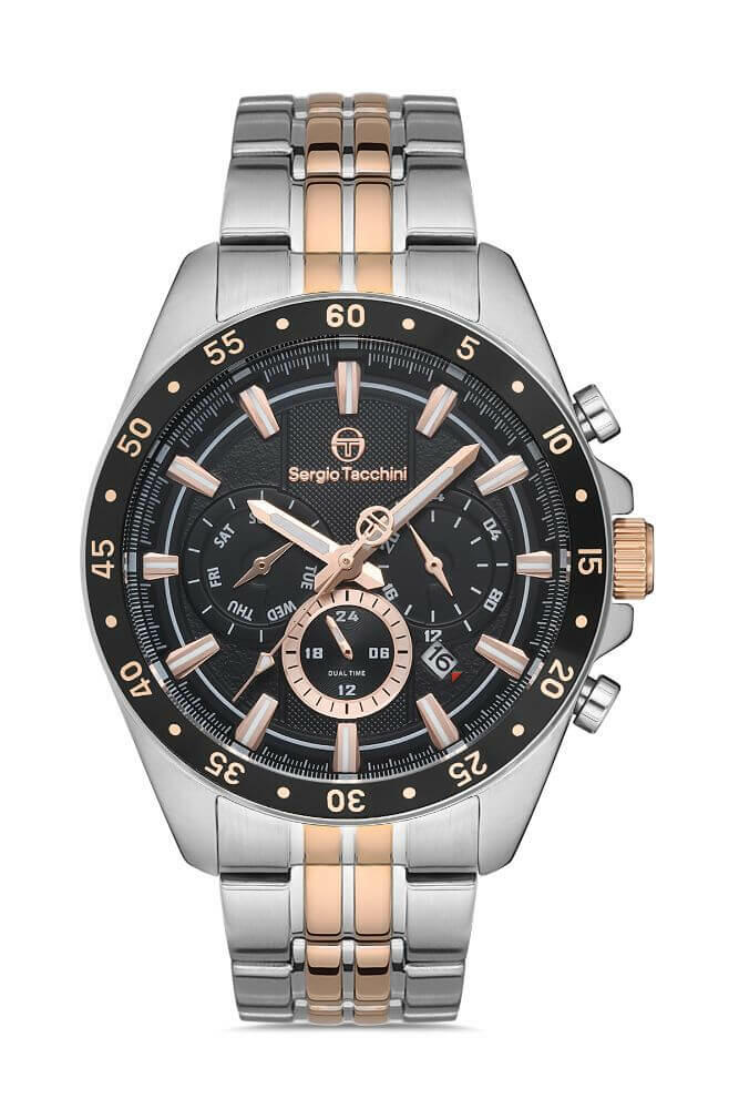 Sergio Tacchini Steel Chrono Two Tone Men's Watch image 0