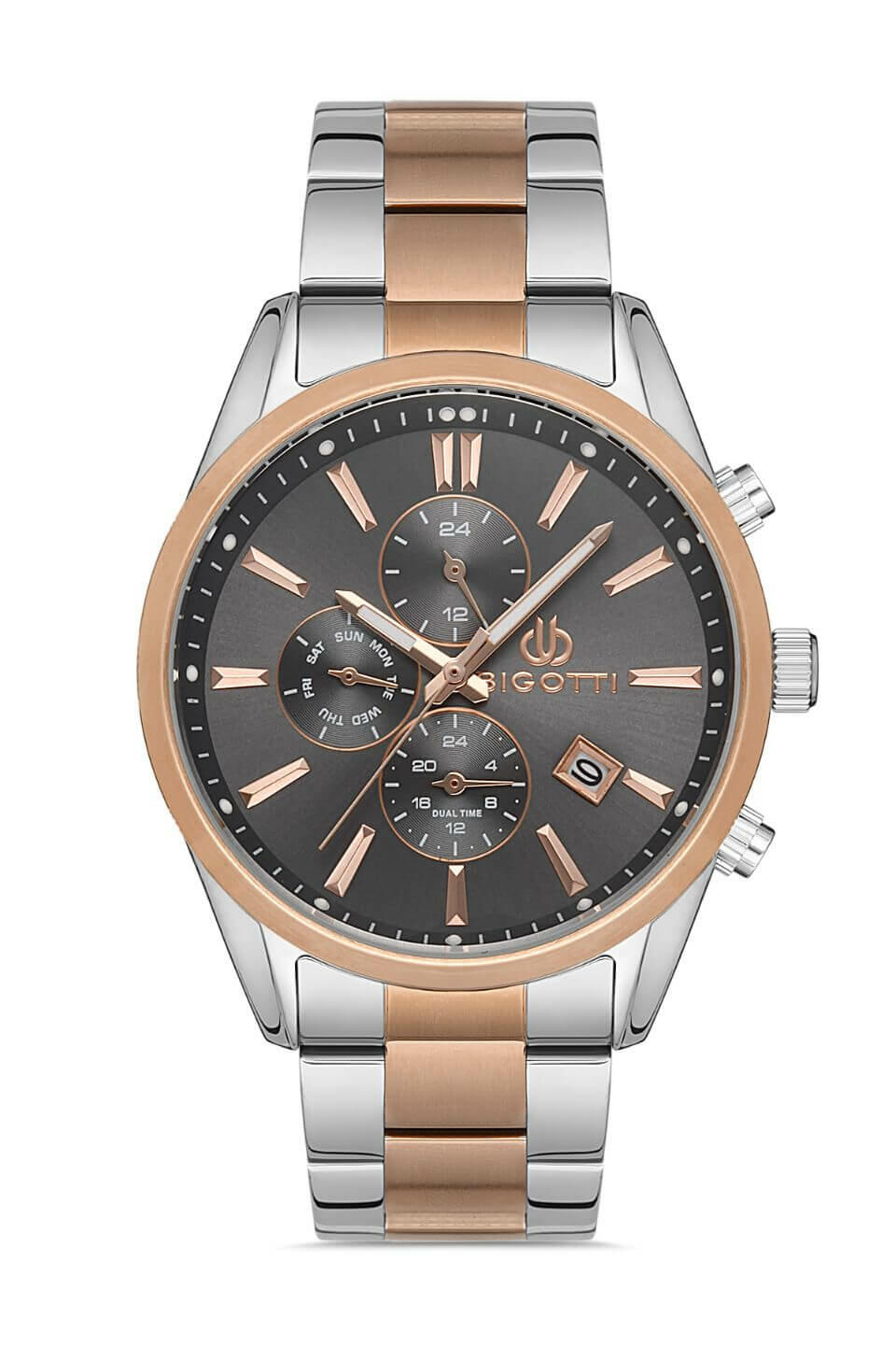 BIGOTTI Steel Chrono Two Tone Men's Watch image 0