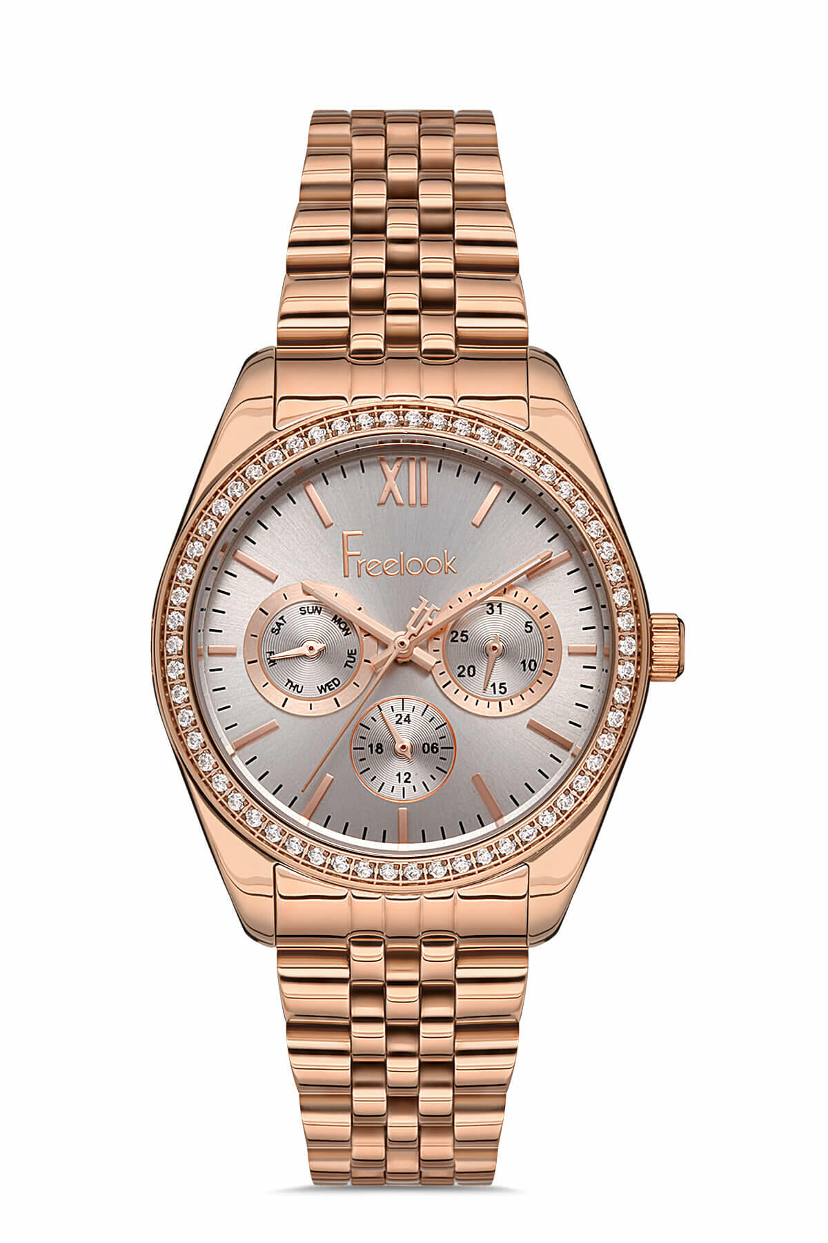 Free Look Steel Chrono Gray Women's Watch image 0