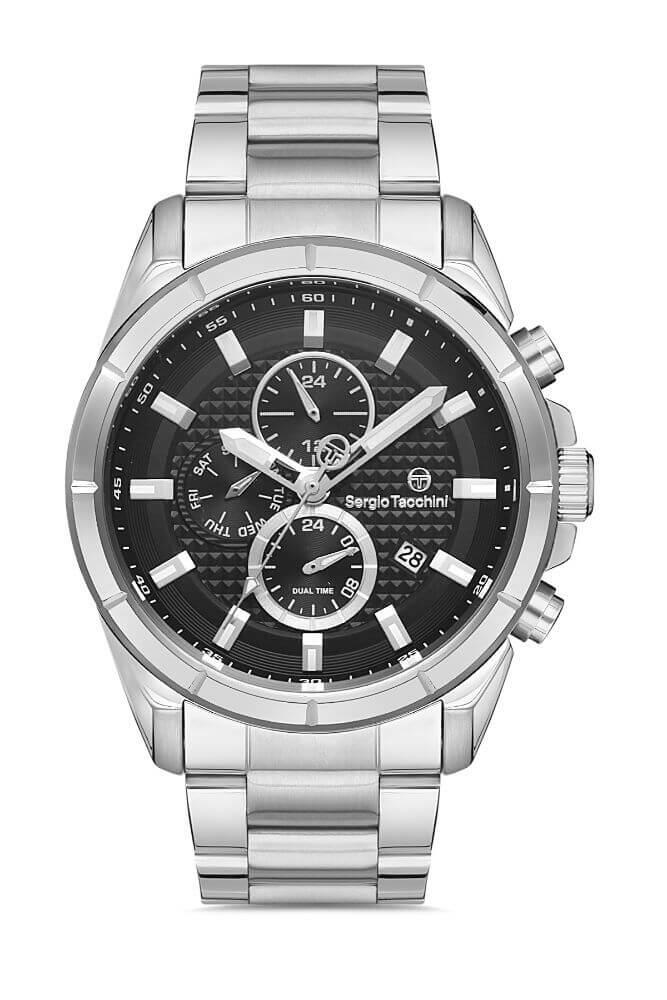 Sergio Tacchini Steel Chrono Silver Men's Watch image 0