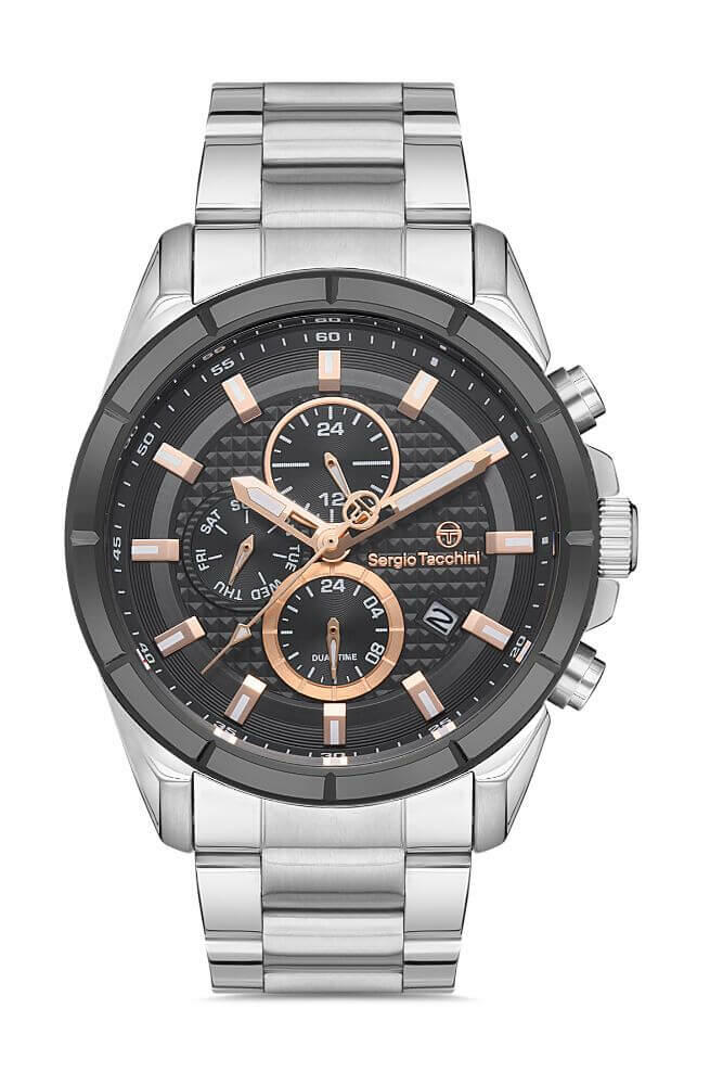 Sergio Tacchini Steel Chrono Silver Men's Watch image 0