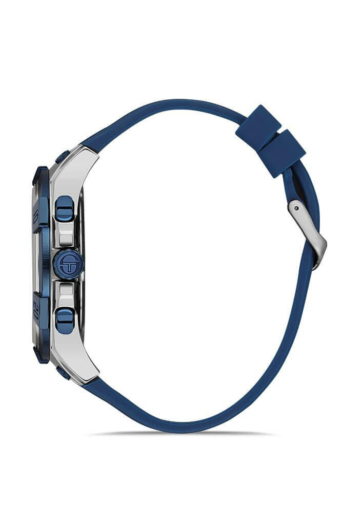 Sergio Tacchini Rubber Chrono blue Men's Watch image 1