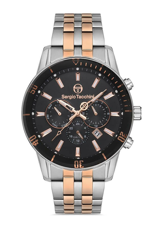 Sergio Tacchini Steel Chrono Two Tone Men's Watch image 0