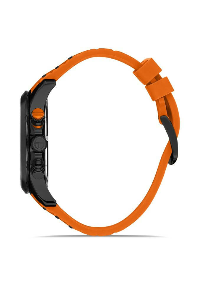 Sergio Tacchini Rubber Chrono Orange Men's Watch image 1