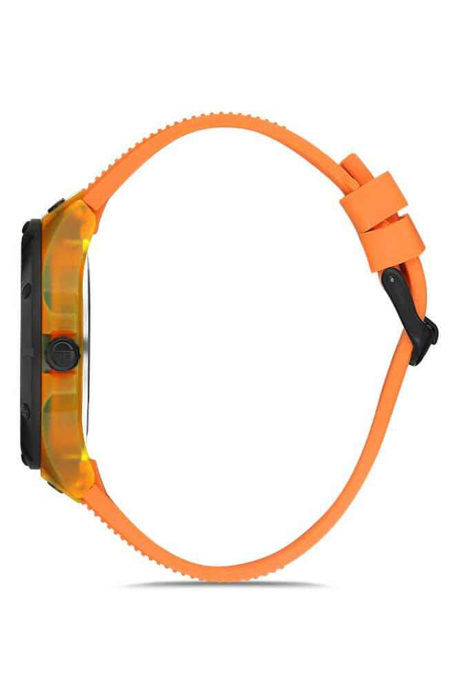 Sergio Tacchini Rubber Chrono Orange Men's Watch image 1