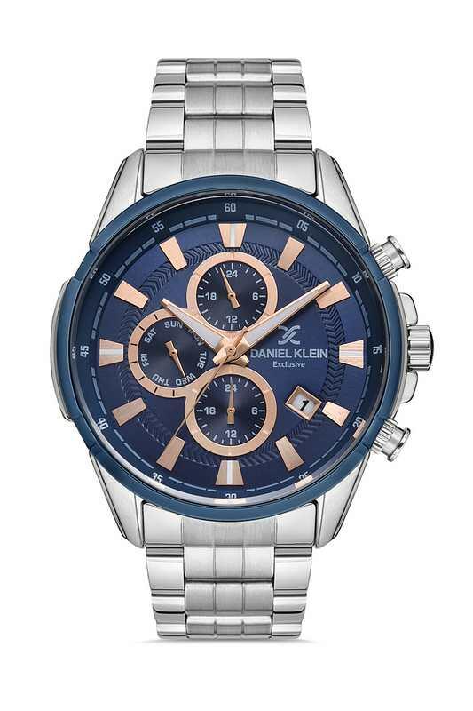 DANIEL KLEIN Steel Chrono Silver Men Watch image 0