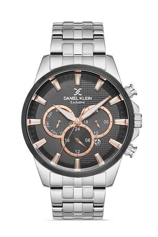 DANIEL KLEIN Steel Chrono Silver Men Watch image 0