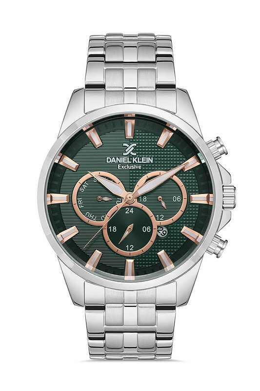 DANIEL KLEIN Steel Chrono Silver Men Watch image 0