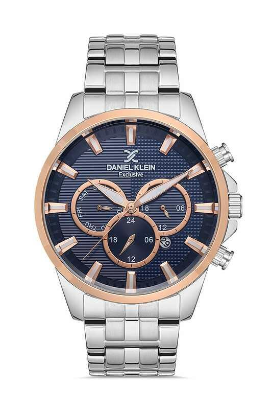 DANIEL KLEIN Steel Chrono Silver Men Watch image 0