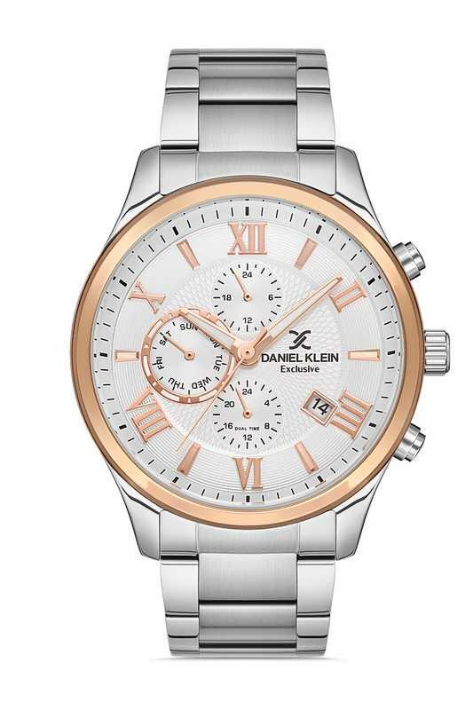 DANIEL KLEIN Steel Chrono Silver Men Watch image 0