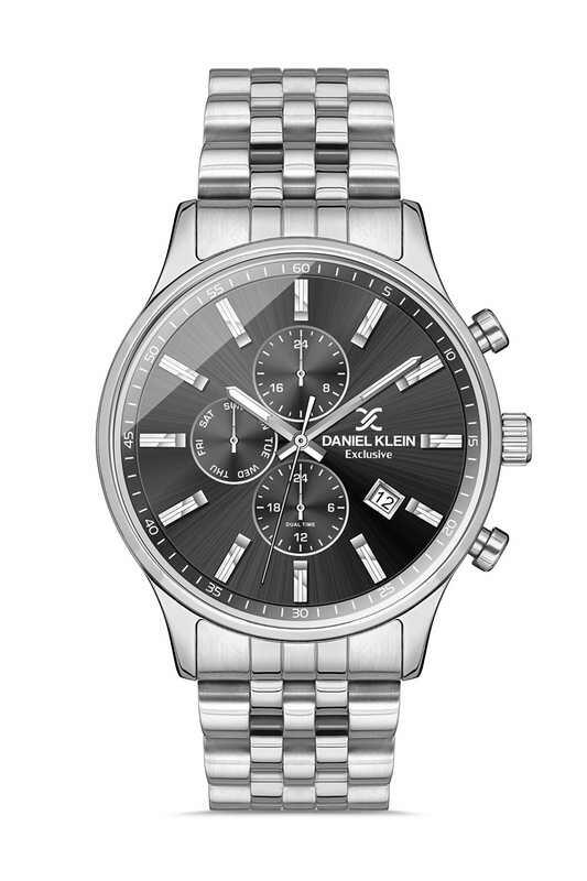 DANIEL KLEIN Steel Chrono Silver Men Watch image 0