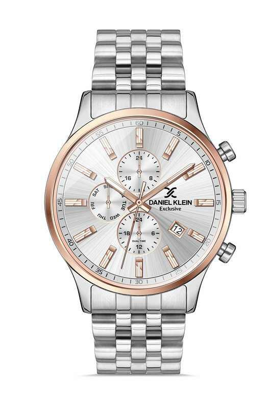 DANIEL KLEIN Steel Chrono Silver Men Watch image 0