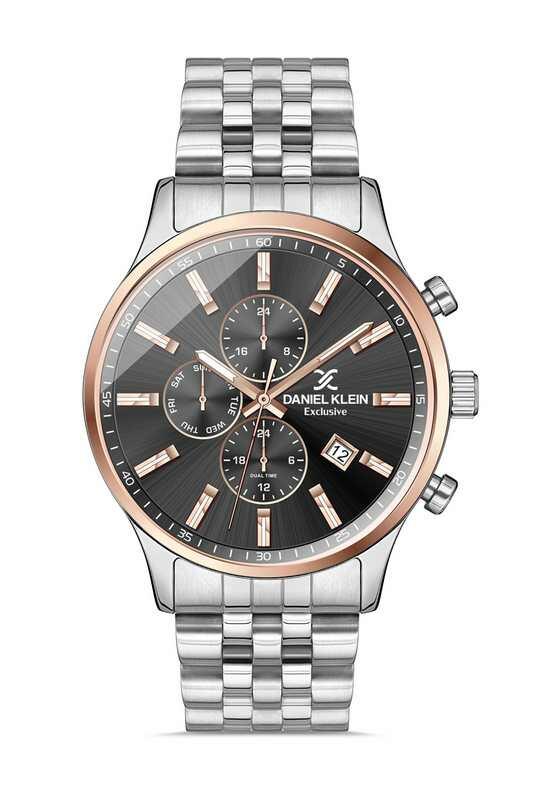 DANIEL KLEIN Steel Chrono Silver Men Watch image 0