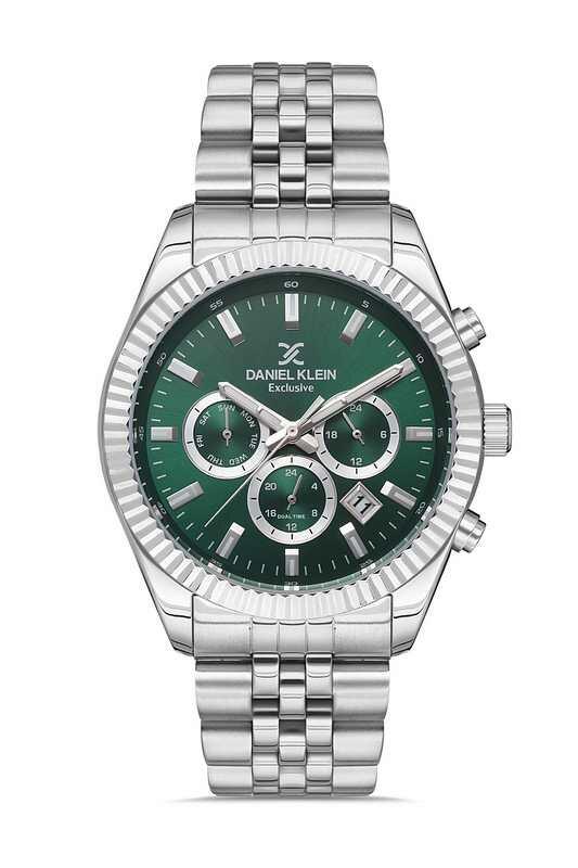 DANIEL KLEIN Steel Chrono Silver Men Watch image 0