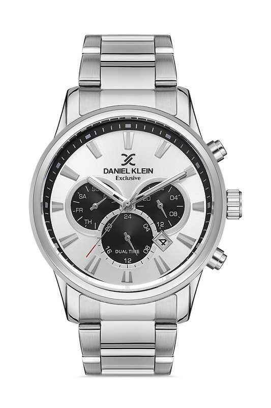 DANIEL KLEIN Steel Chrono Silver Men Watch image 0