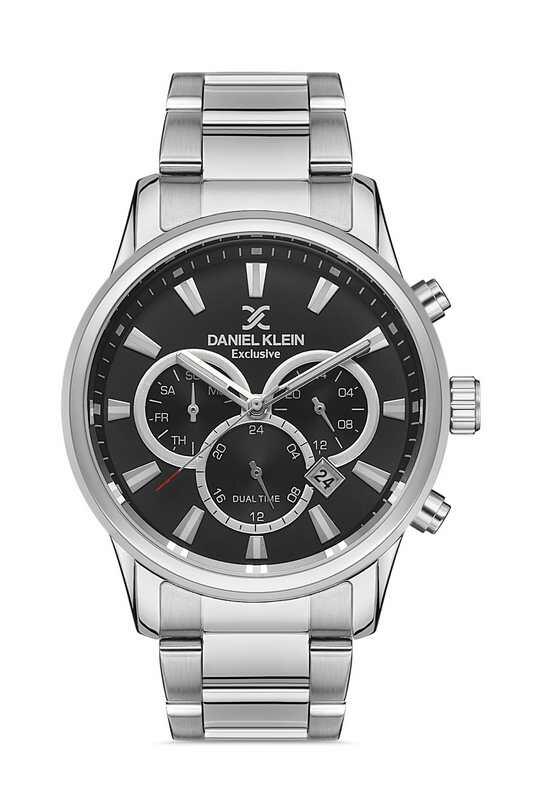 DANIEL KLEIN Steel Chrono Silver Men Watch image 0