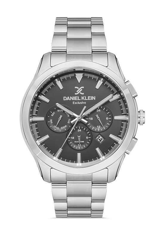 DANIEL KLEIN Steel Chrono Silver Men Watch image 0