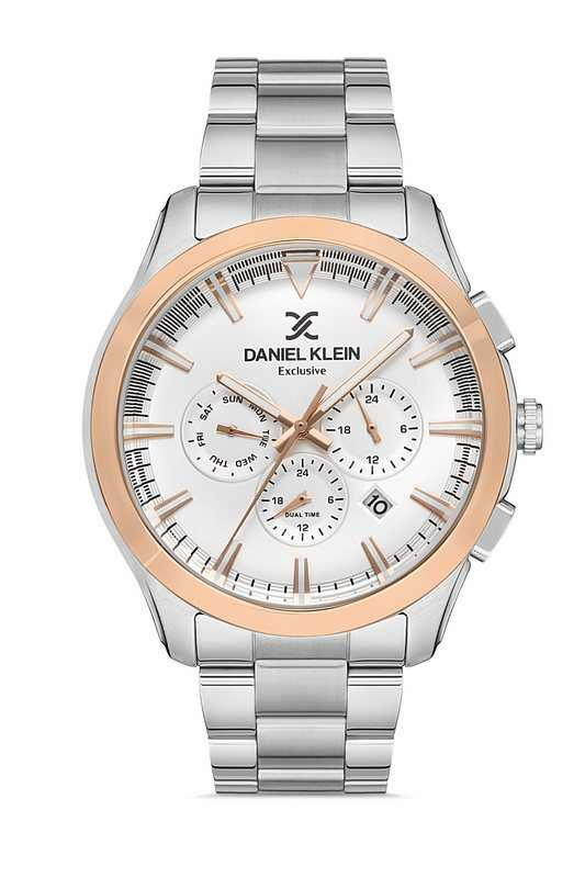 DANIEL KLEIN Steel Chrono Silver Men Watch image 0