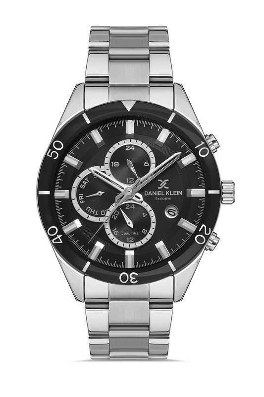 DANIEL KLEIN Steel Chrono Silver Men Watch image 0