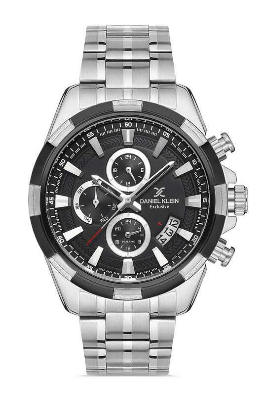 DANIEL KLEIN Steel Chrono Silver Men Watch image 0