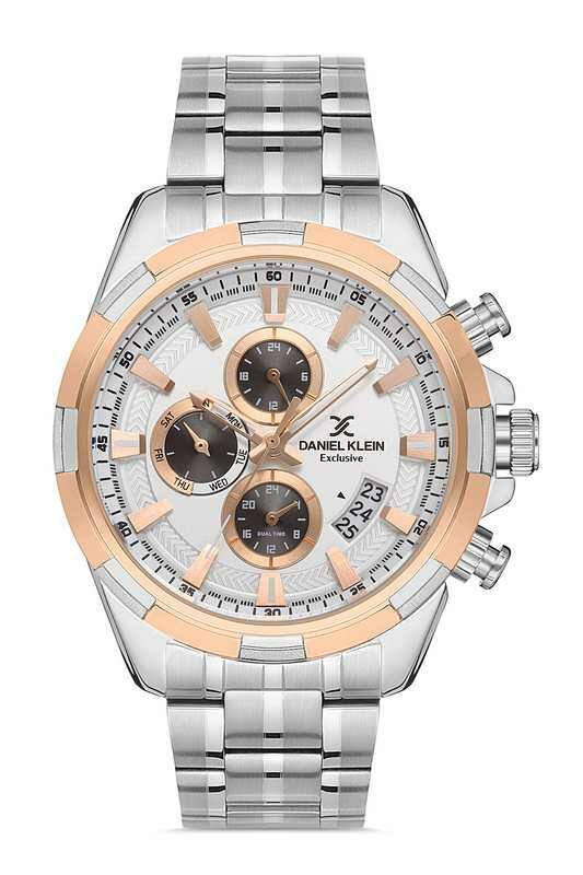 DANIEL KLEIN Steel Chrono Silver Men Watch image 0