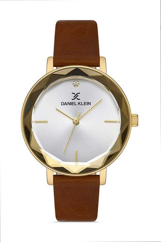 DANIEL KLEIN Leather Brown Women's Watch image 0
