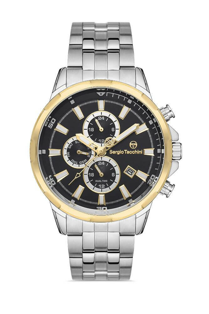 Sergio Tacchini Steel Chrono Silver Men's Watch image 0