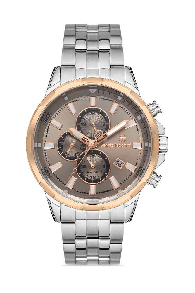 Sergio Tacchini Steel Chrono Silver Men's Watch image 0