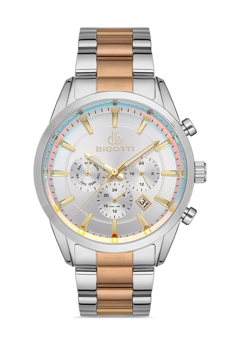 BIGOTTI Steel Chrono Two Tone Men's Watch image 0