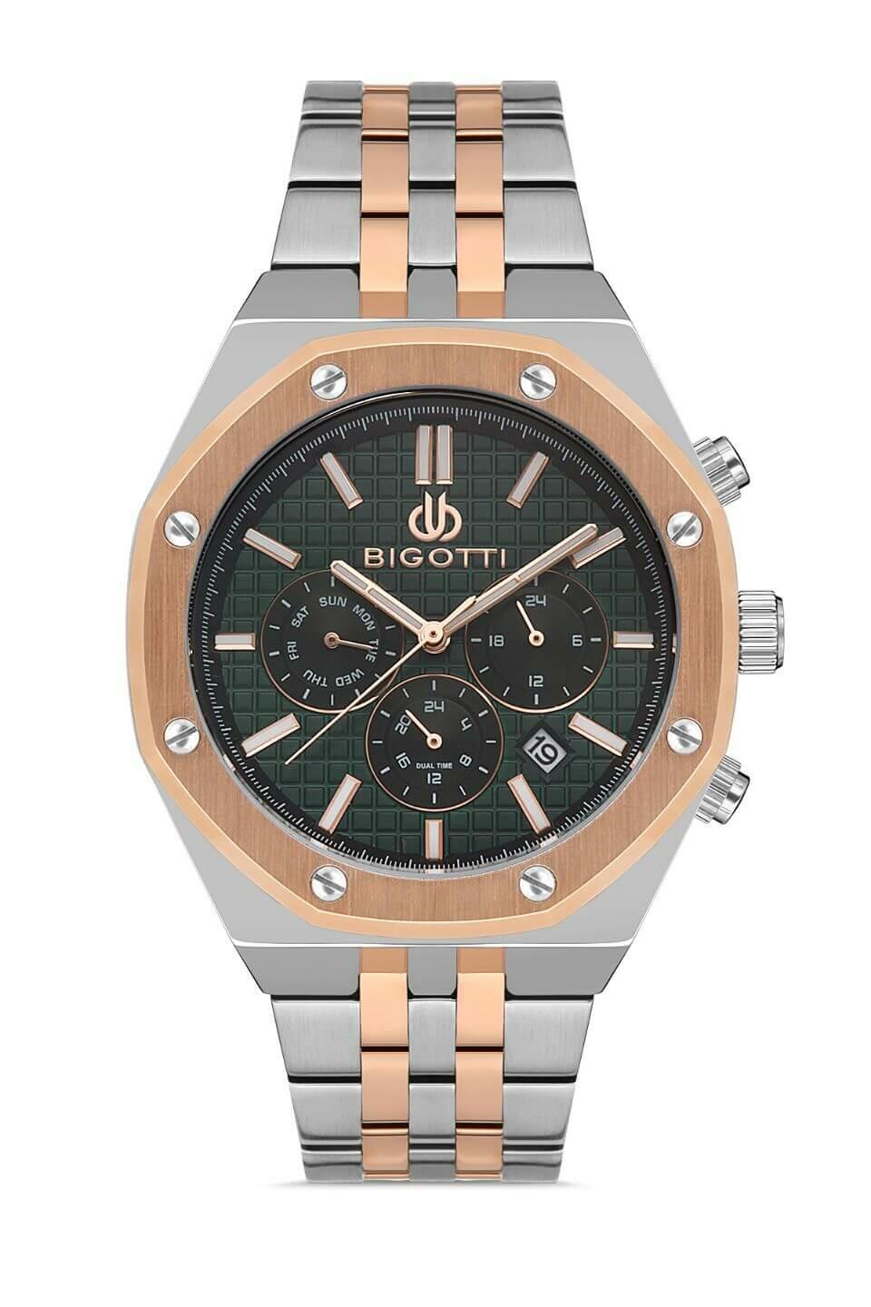 BIGOTTI Steel Chrono Two Tone Men's Watch image 0