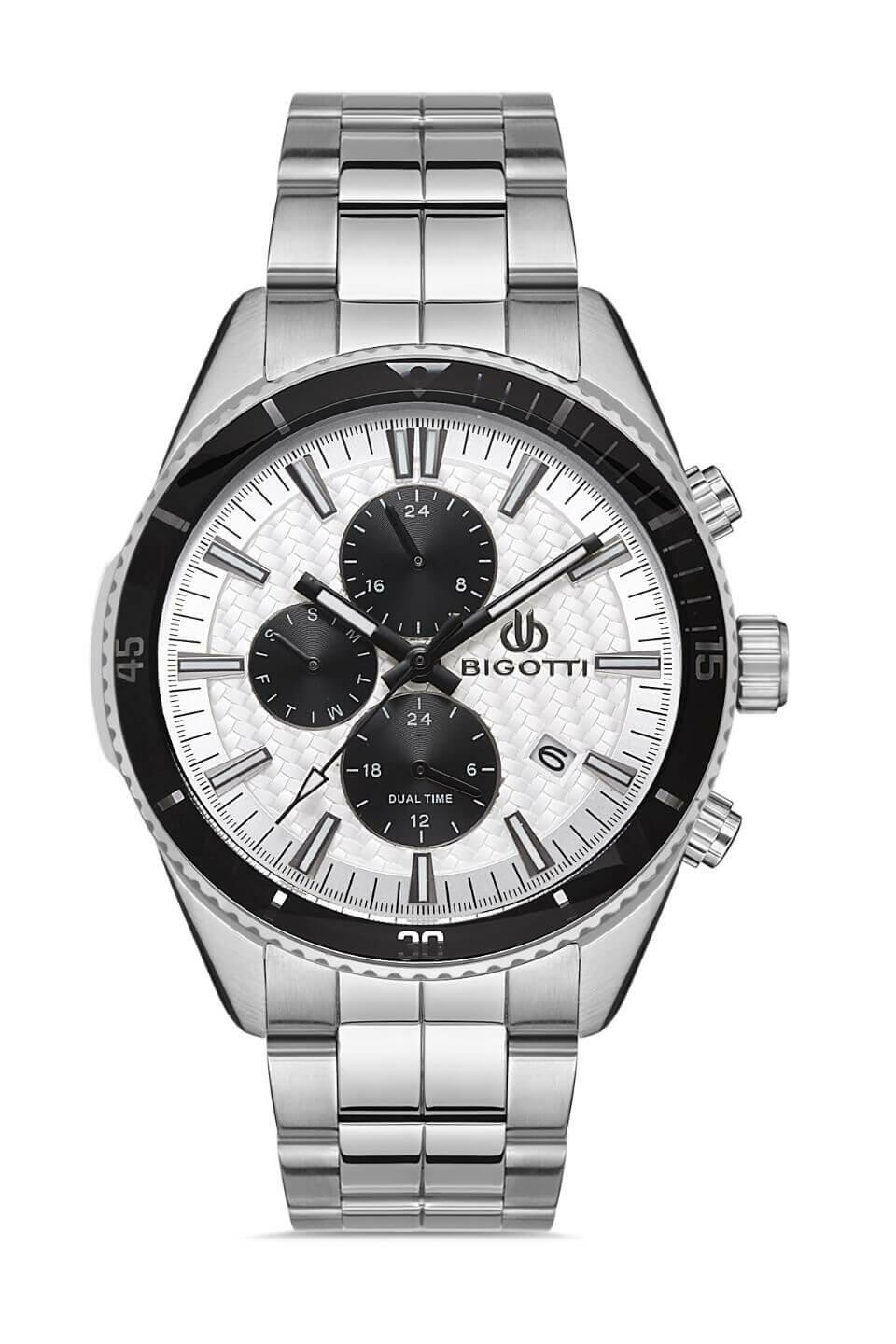 BIGOTTI Steel Chrono Silver Men's Watch image 0