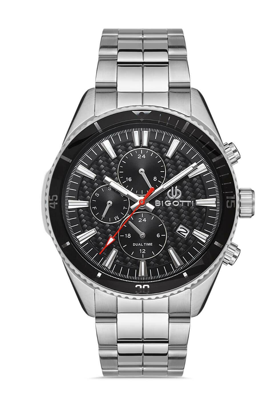 BIGOTTI Steel Chrono Silver Men's Watch image 0
